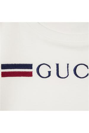 white cotton tshirt GUCCI KIDS | 547559XJGYC9024